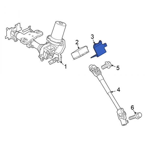 Power Steering Control Module Bracket