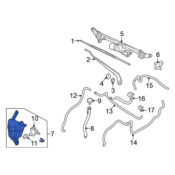 Washer Fluid Reservoir