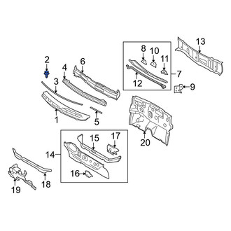 Nissan OE - Cowl Cover Clip
