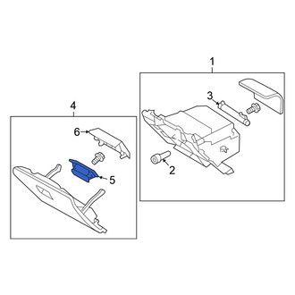 Nissan OE - Front Glove Box Latch