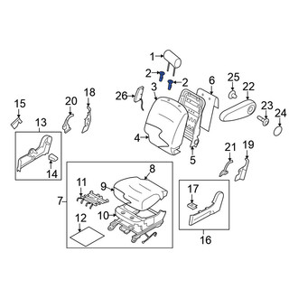 Nissan OE - Front Right Headrest Guide