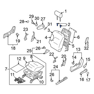 Nissan OE - Front Left Headrest Guide