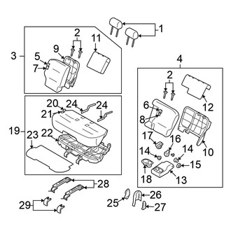 Nissan OE - Seats & Tracks - Rear Seat
