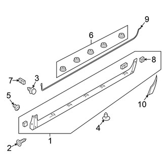 Nissan OE - Pillars, Rocker & Floor - Exterior Trim (Krom)