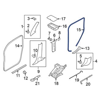 Nissan OE - Rear Door Seal