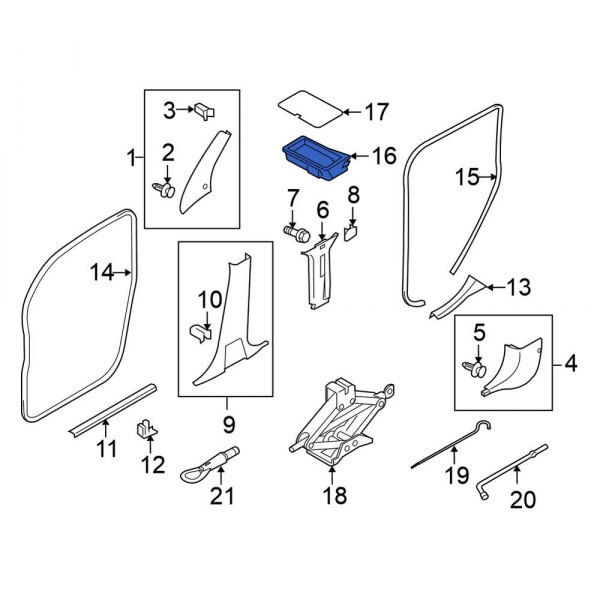 Floor Storage Compartment