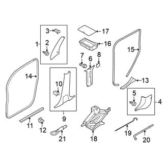 Nissan OE - Pillars, Rocker & Floor - Interior Trim