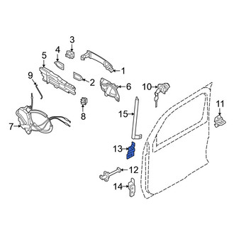Nissan OE - Front Right Upper Door Hinge
