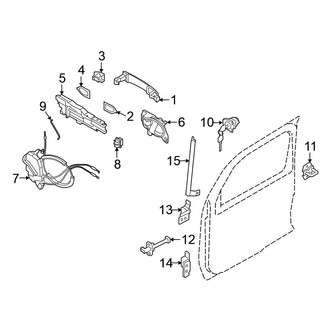 Nissan OE - Front Door - Lock & Hardware