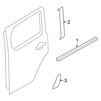Nissan OE - Rear Door - Exterior Trim