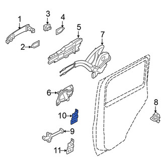 Nissan OE - Front Left Lower Door Hinge
