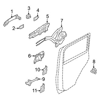 Nissan OE - Rear Door - Lock & Hardware