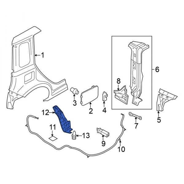 Quarter Panel Splash Shield