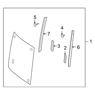 Nissan OE - Quarter Panel - Glass