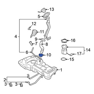Nissan OE - Lower Fuel Filler Hose Clamp