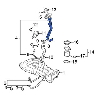 Nissan OE - Fuel Filler Hose