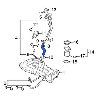Nissan OE - Fuel Filler Hose