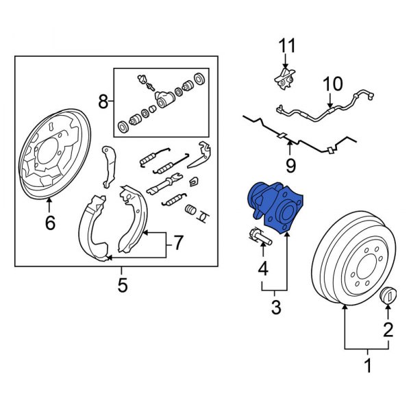 Wheel Bearing and Hub Assembly