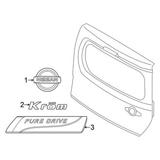 Nissan OE - Back Door - Exterior Trim
