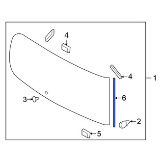 Nissan OE - Rear Door Reveal Molding