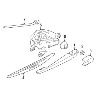 Nissan OE - Back Door - Wiper & Washer Components