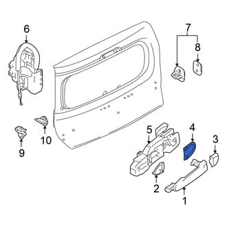 Nissan OE - Rear Exterior Door Handle Gasket