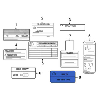 Nissan OE - Fuel Information Label