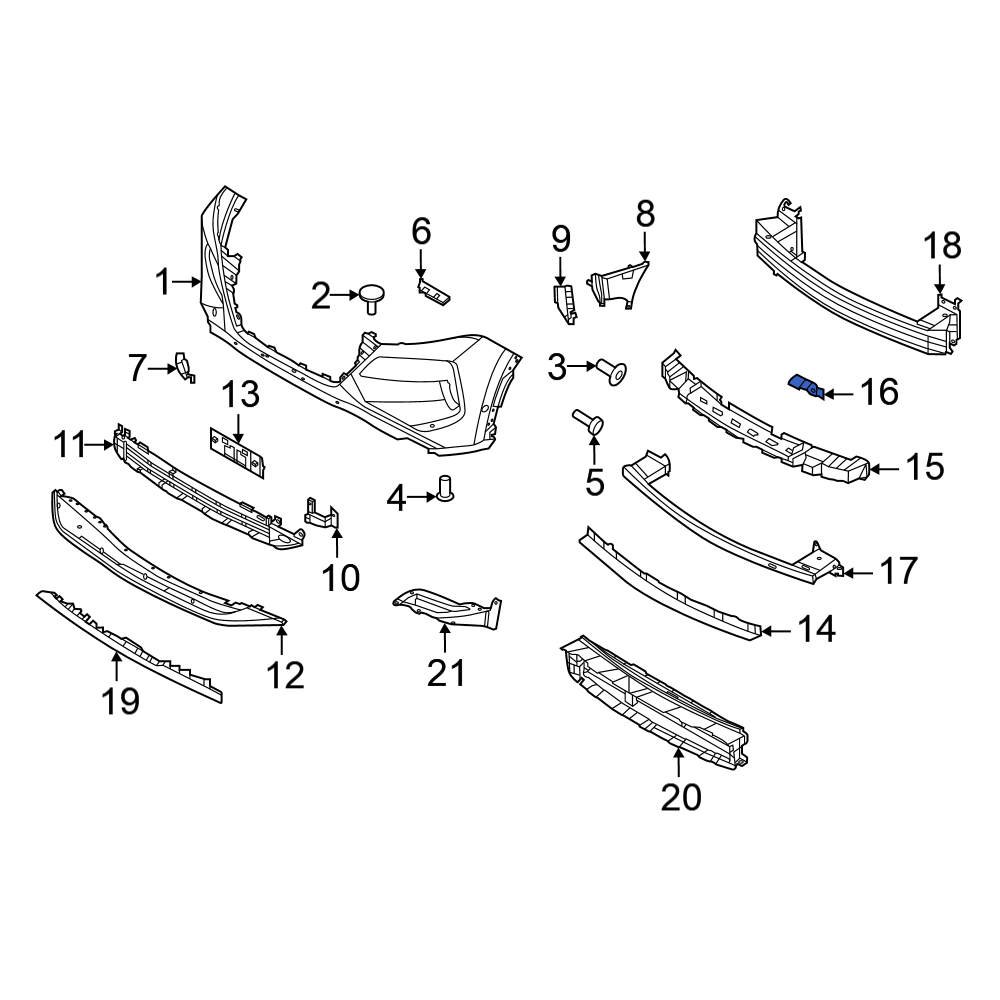 パーツ hayaton BASE Genuine Nissan Cover - Bumper Bracket 622a0-6ra0h for sale