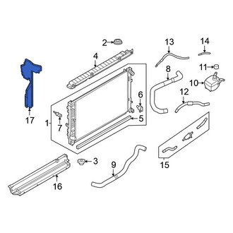 Nissan OE - Front Left Radiator Support Air Deflector