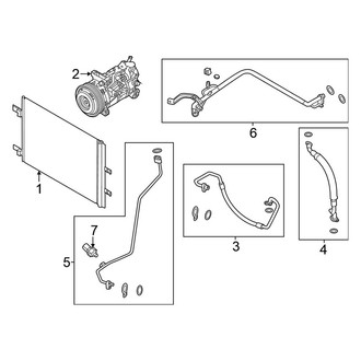 Nissan OE - Air Conditioner & Heater - Condenser, Compressor & Lines (Japan Built), (1.5L)
