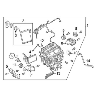 Nissan OE - Air Conditioner & Heater - Evaporator & Heater Components (Japan Built)