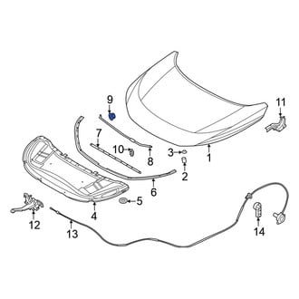 Nissan OE - Hood Prop Rod Grommet