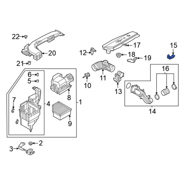 Engine Air Intake Hose Bracket