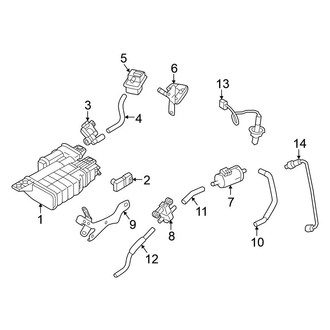 Nissan OE - Emission System - Emission Components (2.5L)