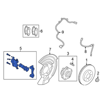 Nissan OE - Front Left Disc Brake Caliper