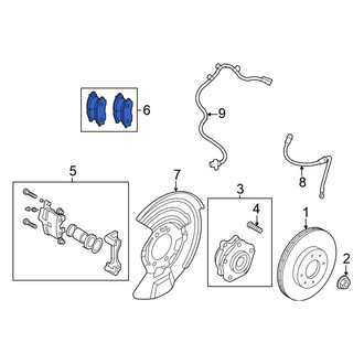 Nissan OE - Front Disc Brake Pad Set