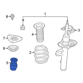 Nissan OE - Front Suspension Strut Bumper
