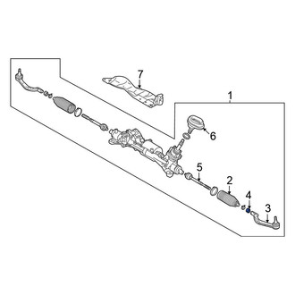 Nissan OE - Front Outer Steering Tie Rod Nut