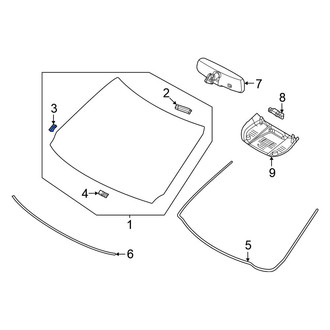 Nissan OE - Center Windshield Spacer
