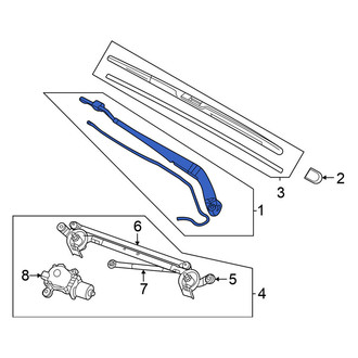 Nissan OE - Front Left Wiper Arm