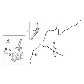 Nissan OE - Front Windshield Washer Hose