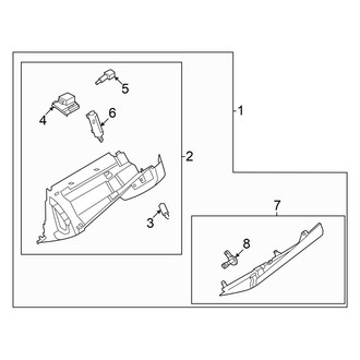 Nissan OE - Front Glove Box