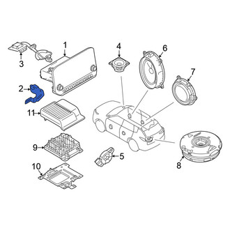 Nissan OE - Left GPS Navigation System Bracket