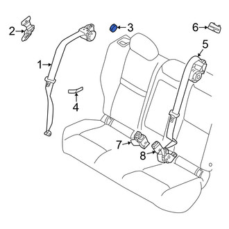Nissan OE - Rear Seat Belt Anchor Plate Cover