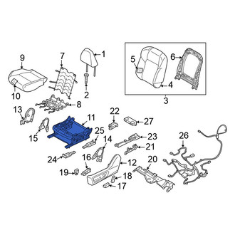 Nissan OE - Front Left Seat Frame