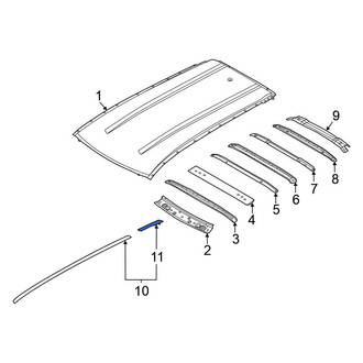 Nissan OE - Rear Left Liftgate Hinge Cover