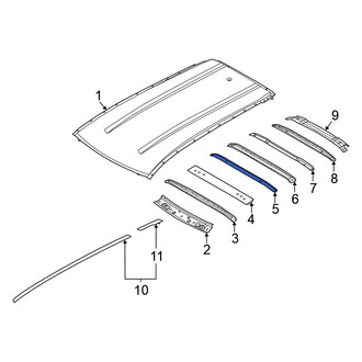 Nissan OE - Center Front Roof Bow