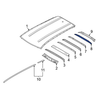 Nissan OE - Rear Roof Bow