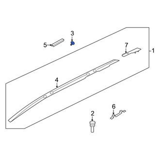 Nissan OE - Roof Molding Clip