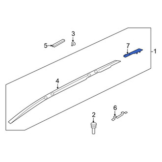 Nissan OE - Rear Left Liftgate Hinge Cover